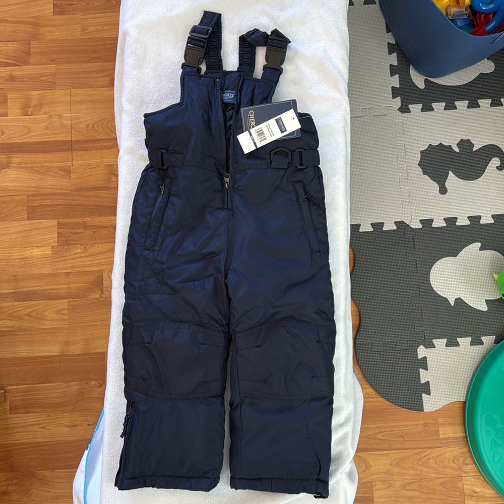 Cherokee Kids' Snow Bib - Boys and Girls Insulated Ski Pants Overalls 3T